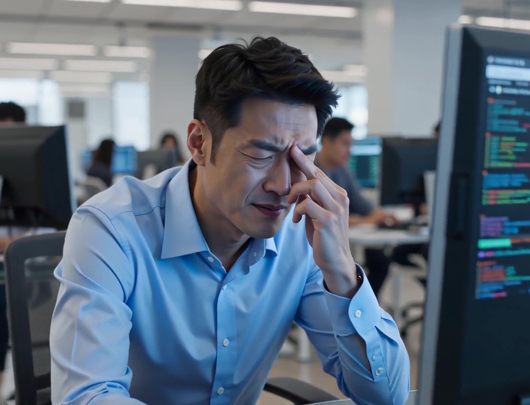 Digital eye strain tips